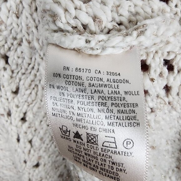 Anthropologie Yellow Bird Cowl Neck Knit Sweater S - Picture 5 of 5